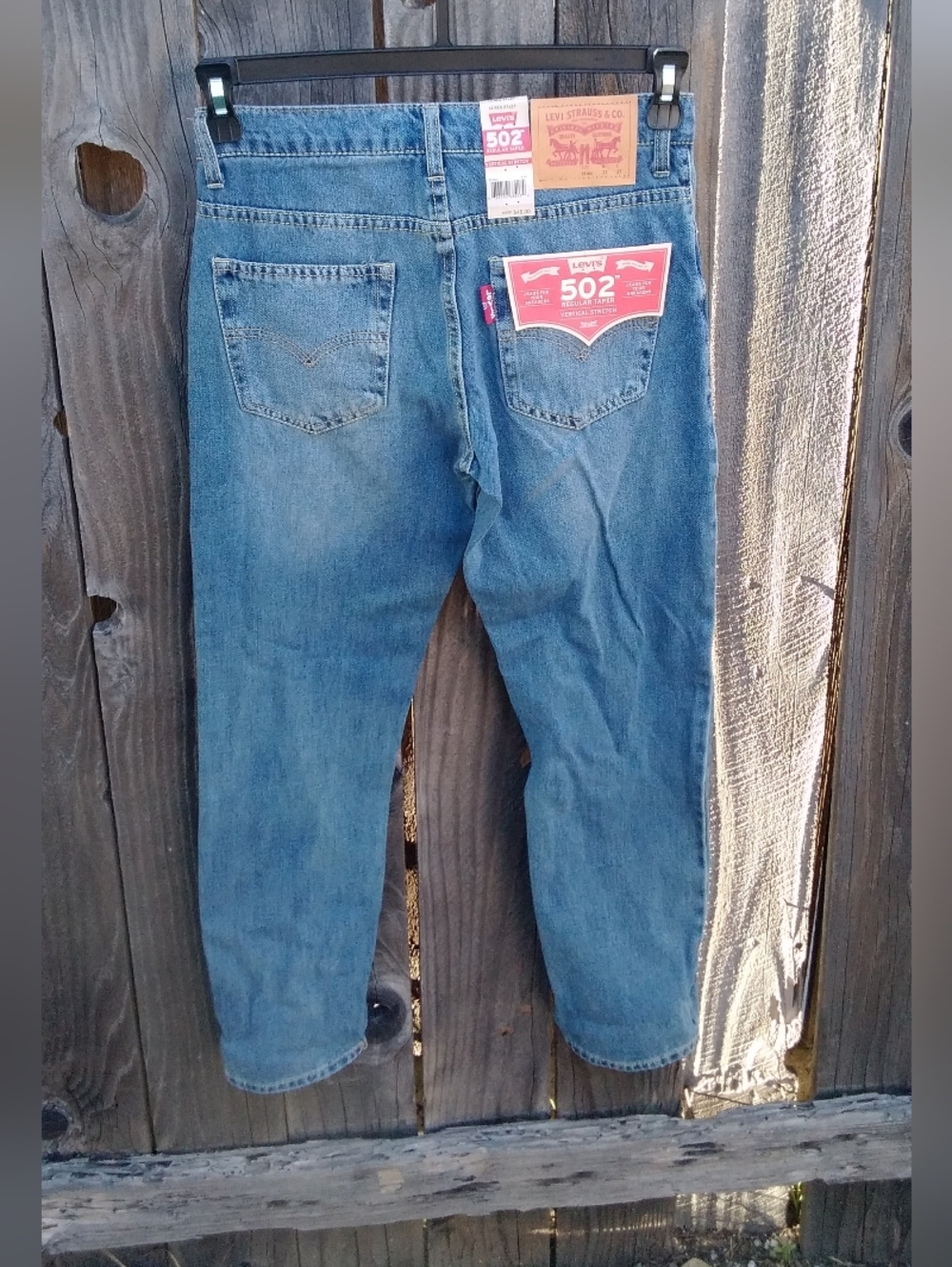 Levi's Kids 502 Jeans Straight Blue Denim Regular Taper Pant New With Tag 14 Reg